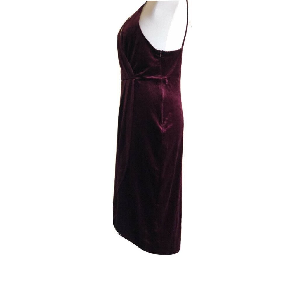 Nasty Gal Ark & Co. Womens Burgundy Velvet Dress M - Picture 9 of 11